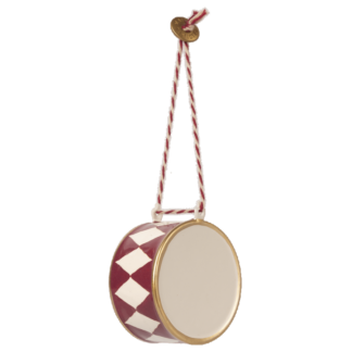 Metal ophæng tromme stor rød