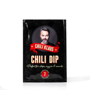 Chili Klaus dip kan købes i Mosehuset
