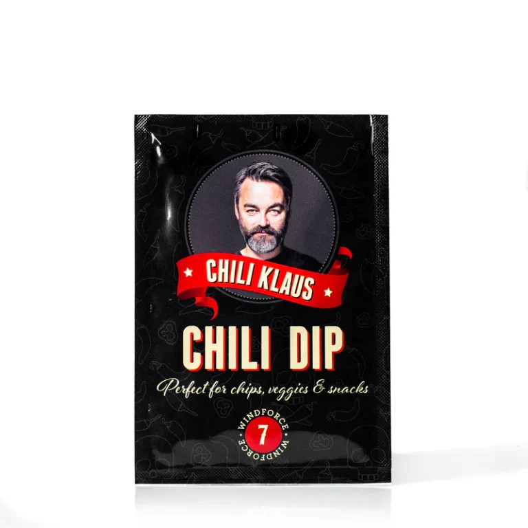Chili Klaus dip kan købes i Mosehuset