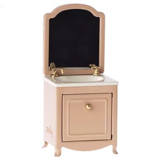 Kommode med vask og spejl maileg